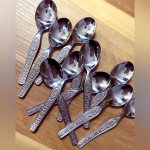 Inox 18-10 Vintage Silver Teaspoons (10)